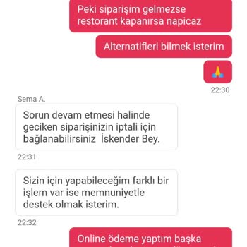 Yemeksepeti Yemek Sepetinin Sipariş Gecikmeleri