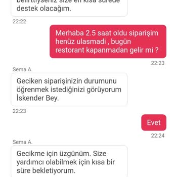 Yemeksepeti Yemek Sepetinin Sipariş Gecikmeleri