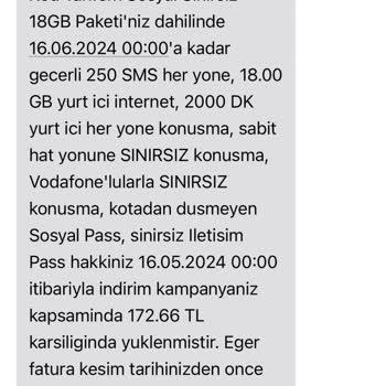 Vodafone Müşteri Temsilcisi Şikayeti