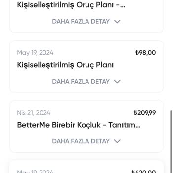 Betterme Para İademi İstiyorum
