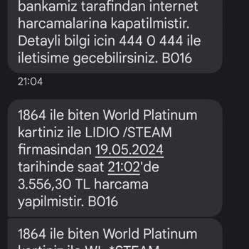 Steam Firmasi Ve Yapı Kredi Bankası Bankası Kredi Kartı