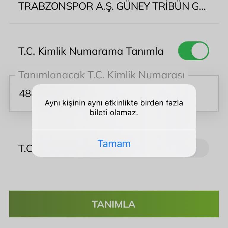 Passolig T. C. Kimlik Tanımlama Sorunu
