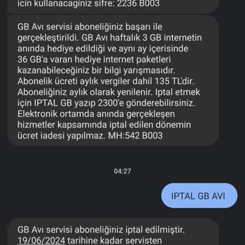 Vodafone Promosyondan Ücret Alınırmı? İptal Ettiğim Halde