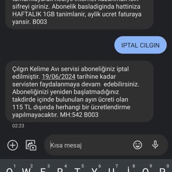 Vodafone Promosyondan Ücret Alınırmı? İptal Ettiğim Halde