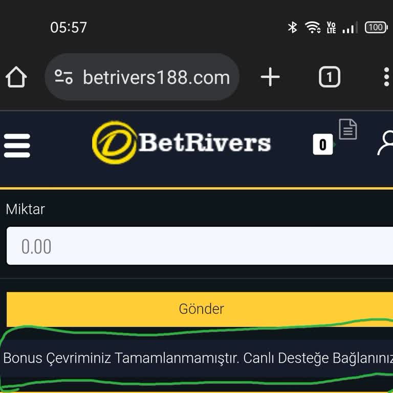 BetRivers Hesabımda Para Var, Çekemiyorum