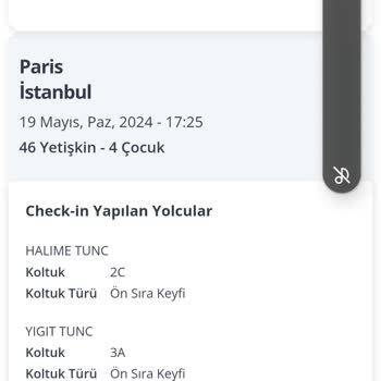 Pegasus Koltuk Satın Alma Sorunu