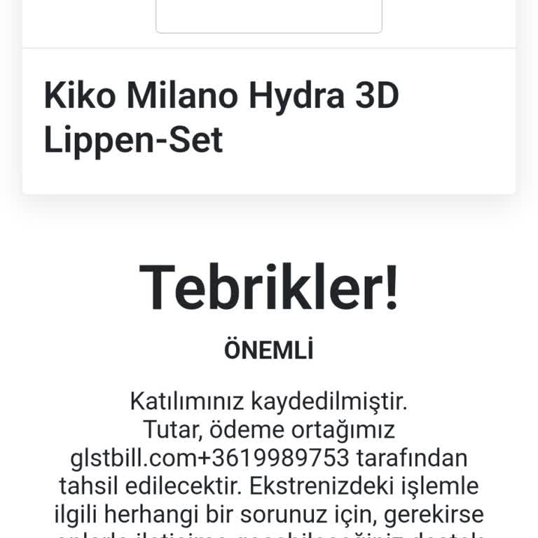 Kiko Milano Hydra 3D Sahte