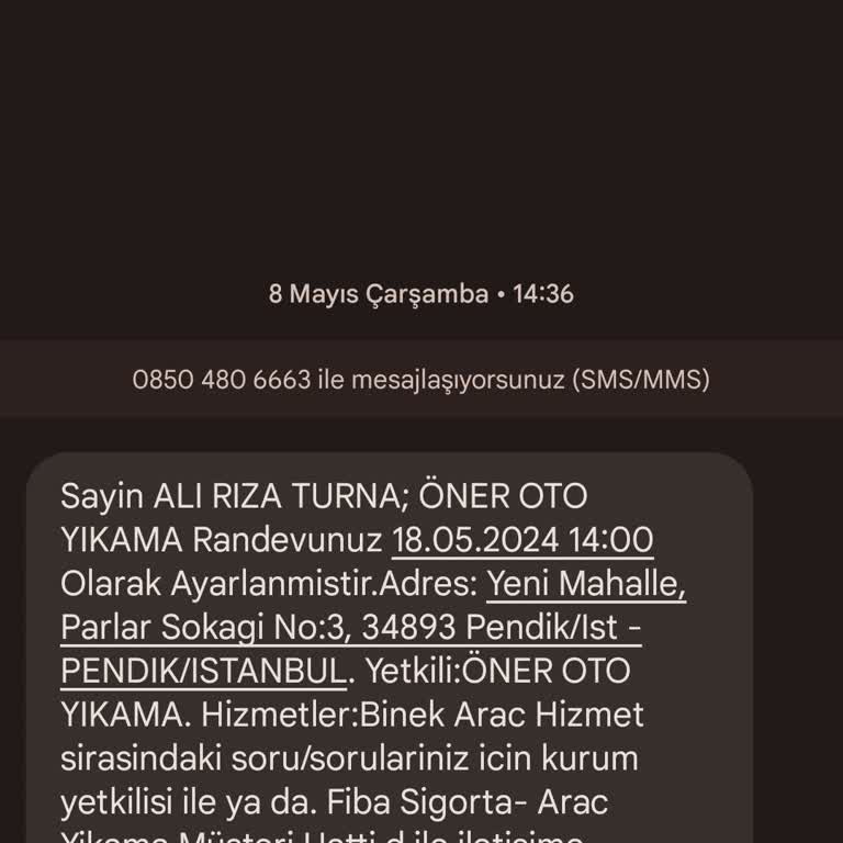 Fiba Sigorta Fiba Kasko Oto Yıkama Mağduriyeti