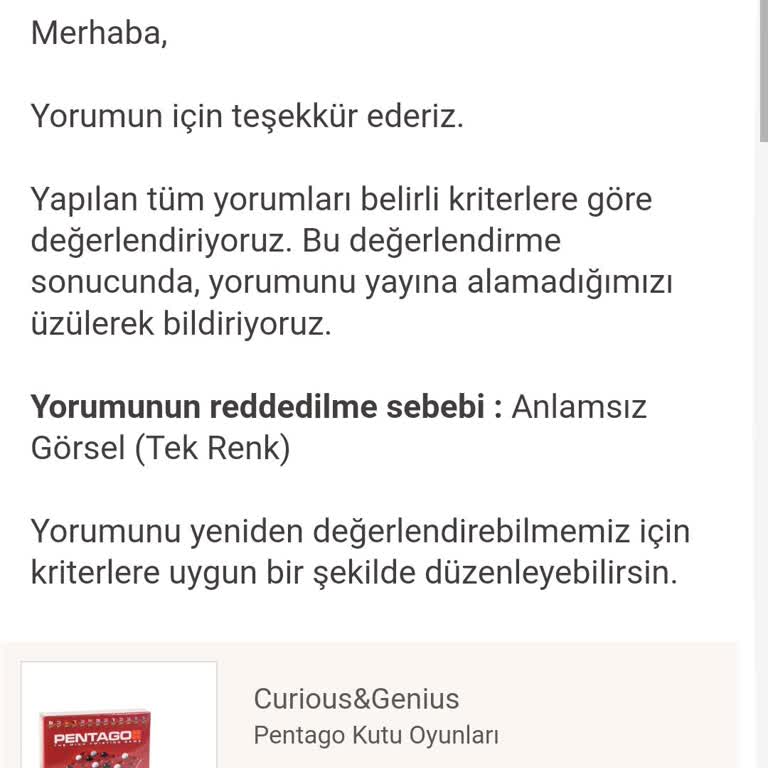 Trendyol Görselli Yorumları Reddediyor