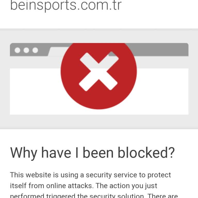 Bein Sports Sitesinden Engellenme Sorunu