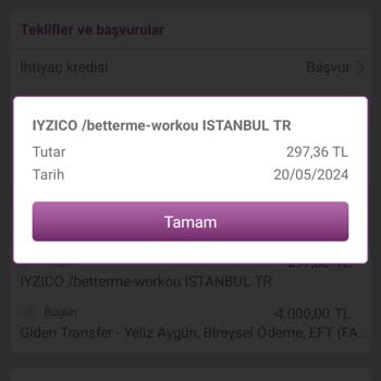 Betterme İptal Ettiğim Tarihten İademi İstiyorum!