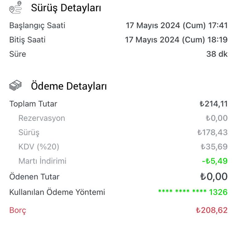Martı Uygulaması Fazla Ücret Yansıması