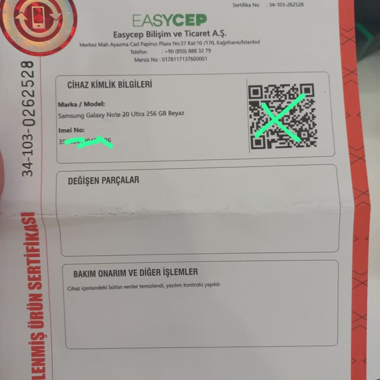 EasyCep Cihazların Bakım Kontrolü Yok Yenilenmesi Yalan Hizmet Sıfır
