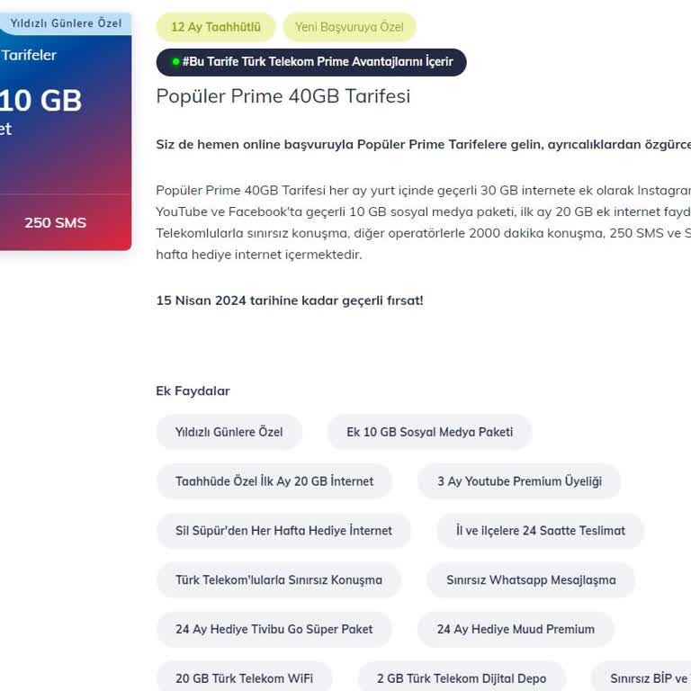 Türk Telekom Mobil Tarifede Vaat Edilen Muud Premium Hayal Kırıklığı