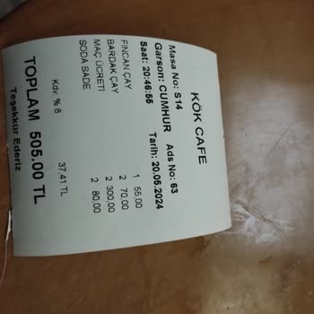 Kök Cafe Fahiş Fiyatı Uygulaması