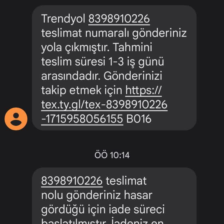 Trendyol Ürün Hasarı İade Süreci