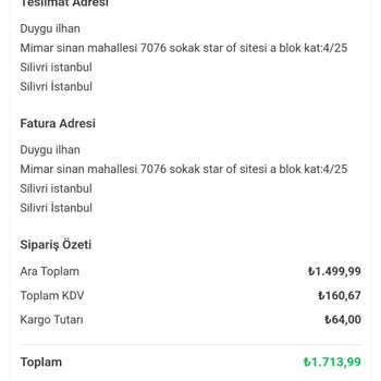 Şeyma Coşkun Elbiseden Aldığım Ürün Çok Kötü Cıktı