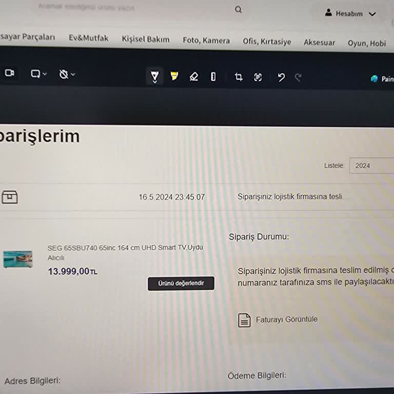Vatan Bilgisayar Kargolama Süreci Hk.