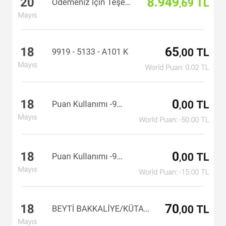 Mükerrer Ödeme (A101)