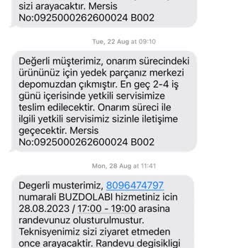 1 Aydır Buzdolabı Sorununu Çözmeyen Vestel Servisi