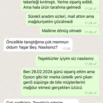 Dyson'un İlgisizliği Nedeniyle Yaşadığımız Mağduriyet