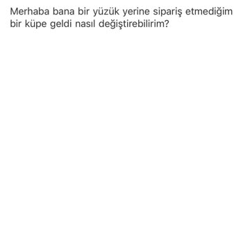 Venüs Design İade Ve Eksik Ürün İçin Geri Dönüş Yapmıyor