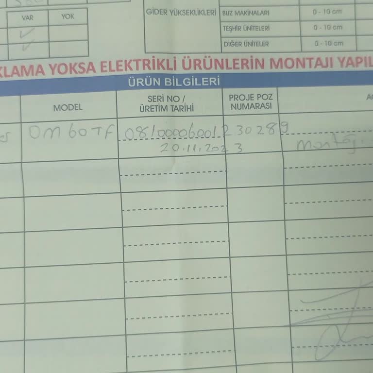 Öztiryakiler Sanayi Tipi Mikser Servis Şikayeti