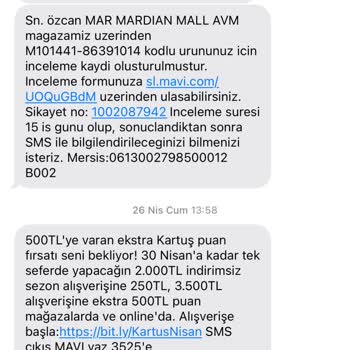 Mavi İnceleme Süresi