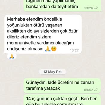 Kevser Sarıoğlu İadelerin Ücretlerini Yapmıyor
