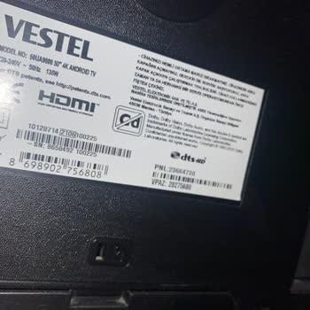 Vestel Televizyon Ekranında Beliren Çizgi