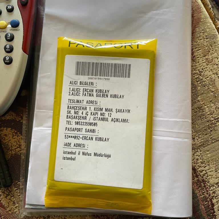 PTT Kargo Pasaport Teslimi Yapılmadı