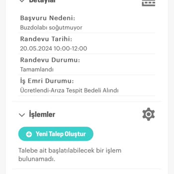 Arçelik Buzdolabı Kabininde Gaz Kaçağı Sorunu