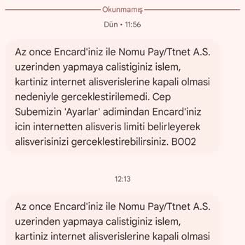 NomuPay Kartıma Yansıyan Haksız Ödeme Taleplerine Son!