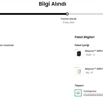 Maycoz'dan Verilen Siparişlerin Gelmemesi!