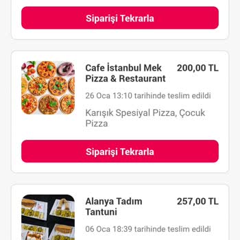Yemek Sepeti İade