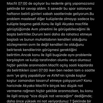 MACfit (İstanbul Anadolu) Macfit İlgisizliği Ve Yaşadığım Süreç