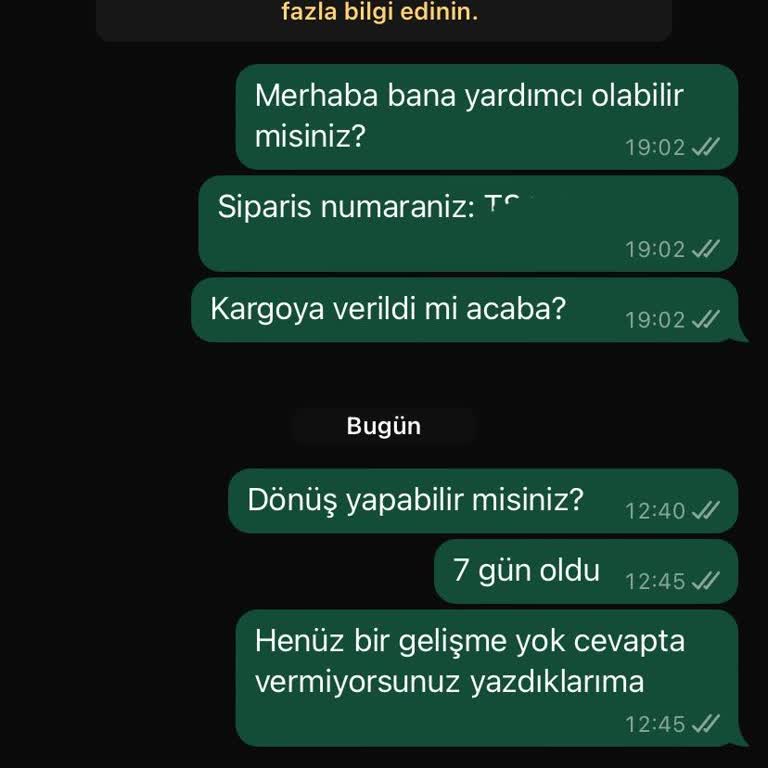 Aker Mağazacılık Parasını Ödemiş Olmama Rağmen Siparişim Gelmedi