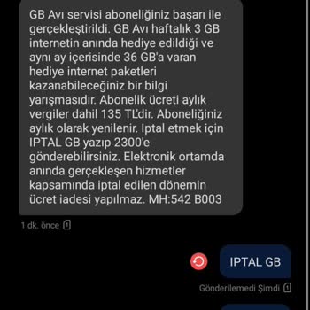 Vodafone Üyelik İptal Etme