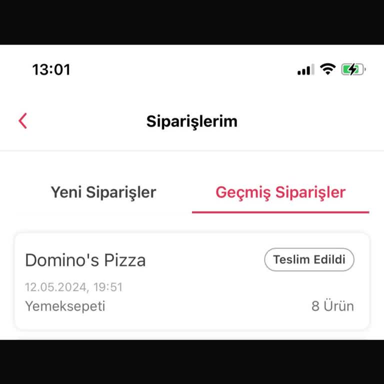 Yemeksepeti Domino's Gümüşhane Şubesi Allah'ınızdan Bulun