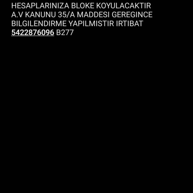 MAVISTIC (SMS) Hukuk Bürosundan Gelen Mesajlarla İlgili Yardım Talebi