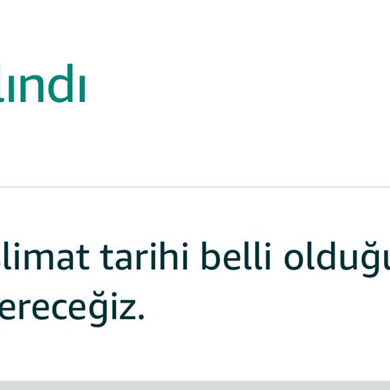 Gelmeyen Ürün Ve Oyalayan Amazon