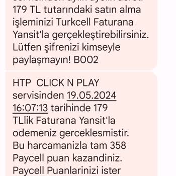 Turkcell Paycell Click And Play Aboneliği