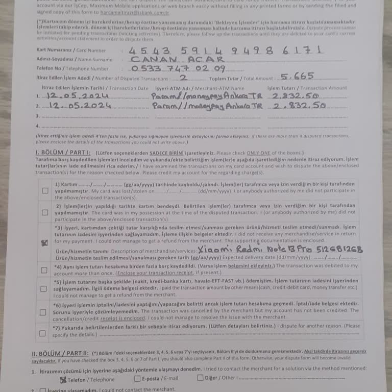 A101 Money Para 05337470209 Cep Telefonumdan Yaptığım Alışveriş