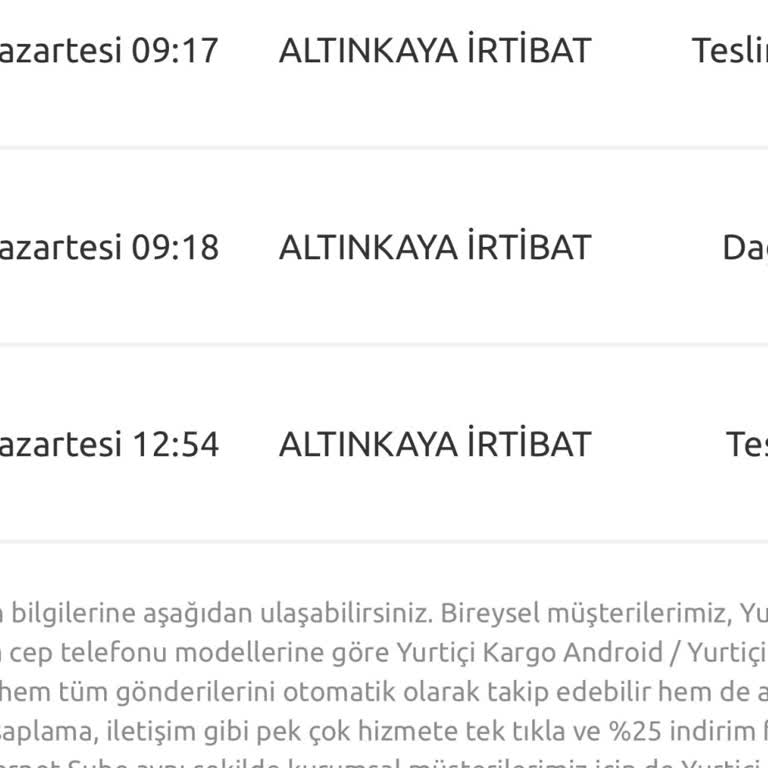 Yurtiçi Kargo Evde Olduğumuz Halde Ulaşamamış