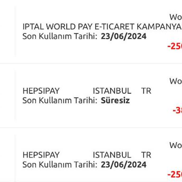 Yapı Kredi World Puanım Harcama Yapmadığım Halde Eksiye Düştü