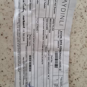 Aydınlı Ve U. S. Polo Assn Ürününün Tüylenme Şikayeti