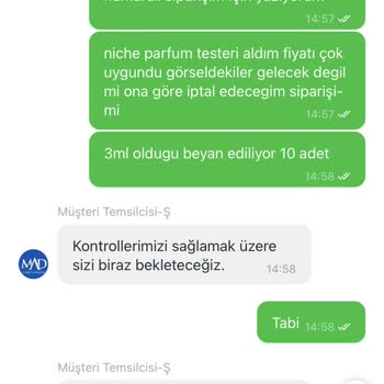 Mad Parfüm Vadedilen Ürünü Göndermemesi