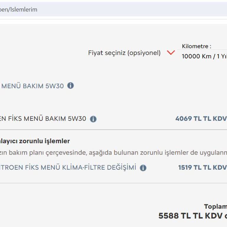 Citroen C4 unerwartete Preisdifferenz bei Werkstattterminen