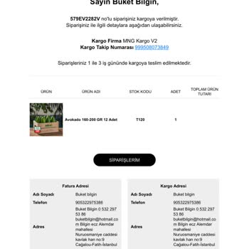 Avokadolu (avokadolu.com) Avokadolu.com Sipariş Şikayeti