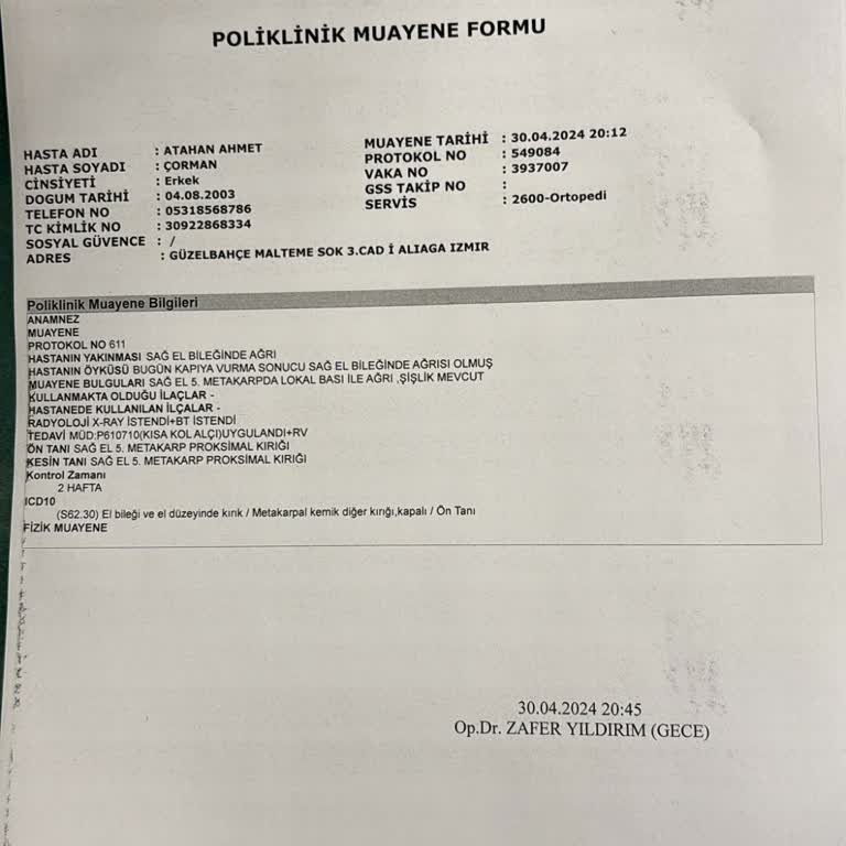 Sancaktepe Bölge Hastanesi Rapor İçin Tekrar Muayene Ücreti İstiyor